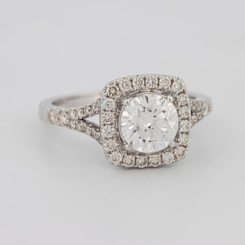 1.20 CT Round Cut Halo Pavé Solitaire (LG) - ZIZOV DIAMONDS