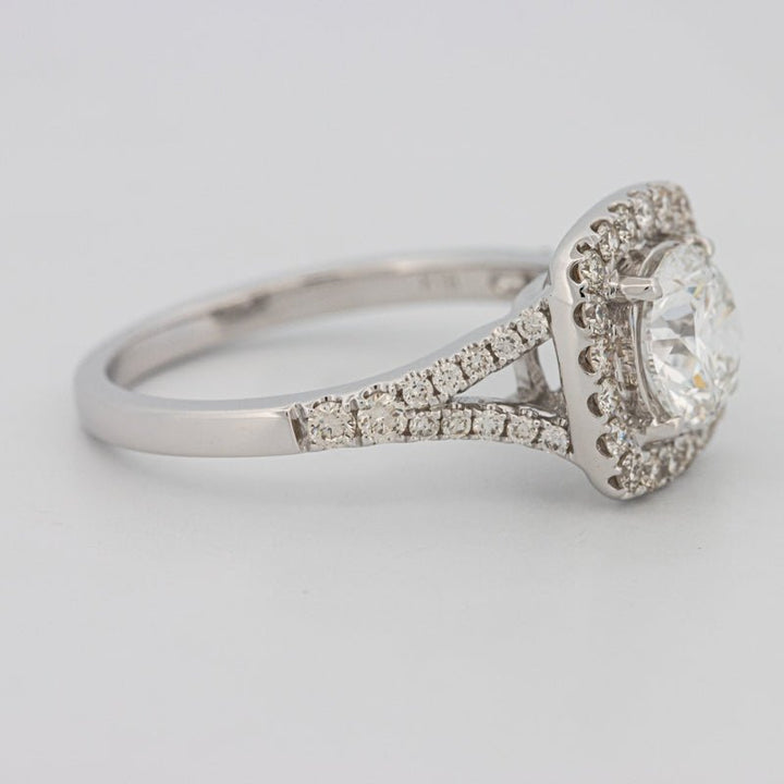 1.20 CT Round Cut Halo Pavé Solitaire (LG) - ZIZOV DIAMONDS