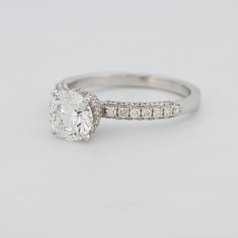 1.27 CT Under - Halo Round Pave Solitaire - ZIZOV DIAMONDS