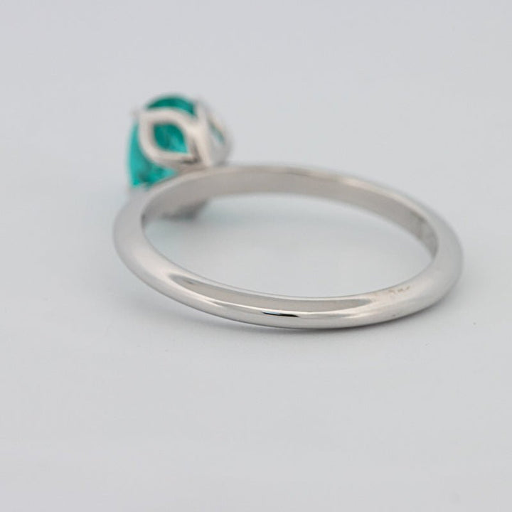 1.30 CT Oval Cut Paraiba Ring - ZIZOV DIAMONDS