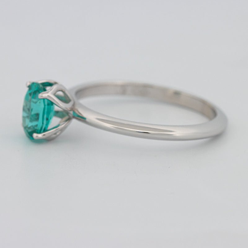1.30 CT Oval Cut Paraiba Ring - ZIZOV DIAMONDS