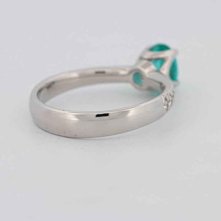 1.30 CT Oval Cut Paraiba Ring - ZIZOV DIAMONDS