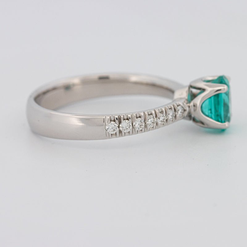 1.30 CT Oval Cut Paraiba Ring - ZIZOV DIAMONDS