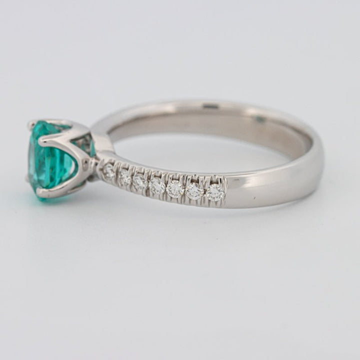 1.30 CT Oval Cut Paraiba Ring - ZIZOV DIAMONDS