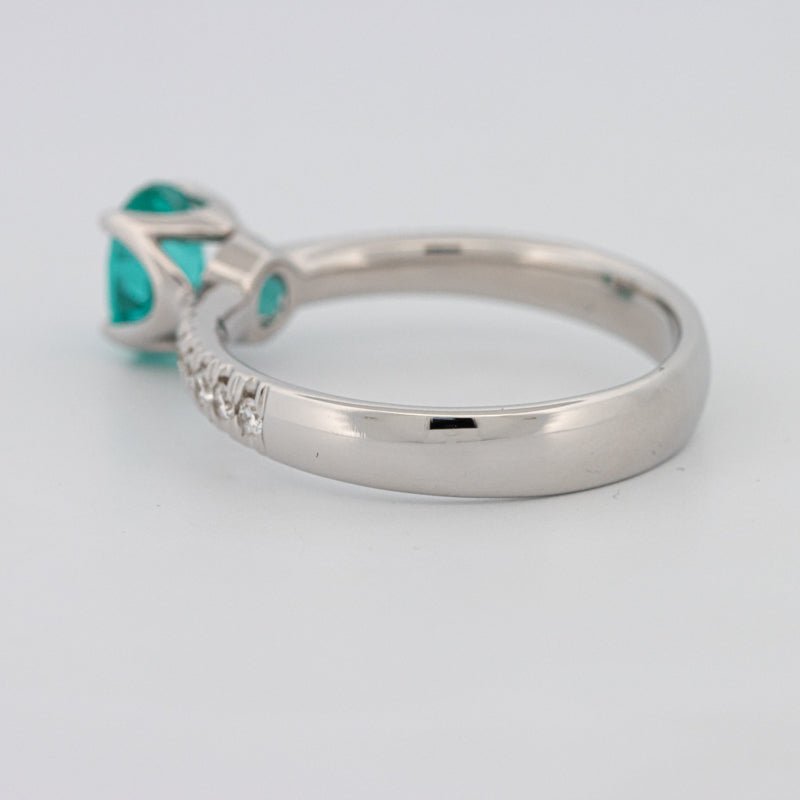 1.30 CT Oval Cut Paraiba Ring - ZIZOV DIAMONDS