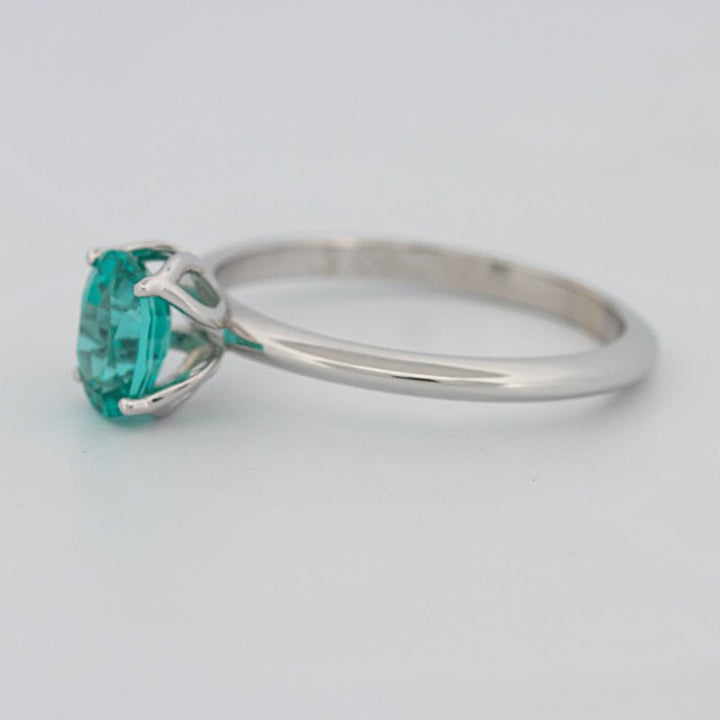 1.30 CT Oval Cut Paraiba Ring - ZIZOV DIAMONDS