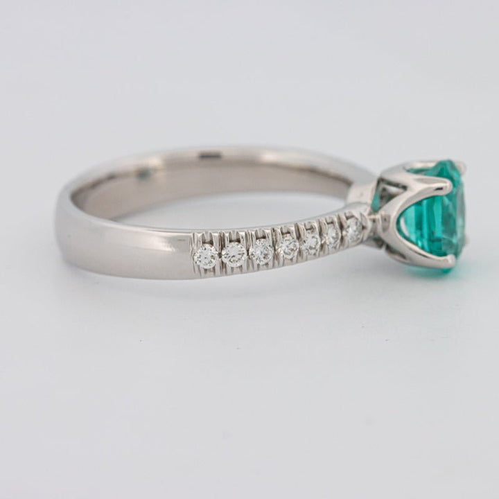 1.30 CT Oval Cut Paraiba Ring - ZIZOV DIAMONDS