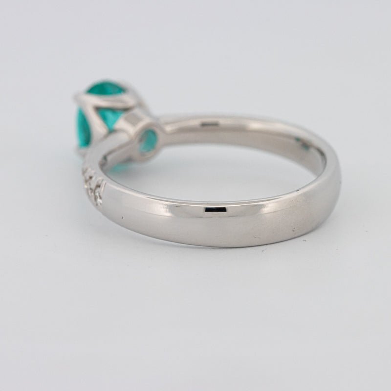 1.30 CT Oval Cut Paraiba Ring - ZIZOV DIAMONDS