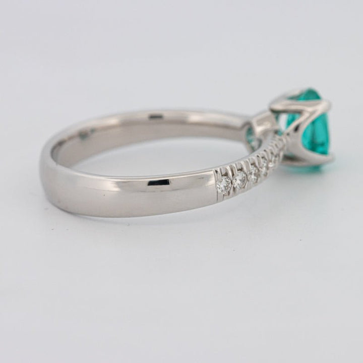 1.30 CT Oval Cut Paraiba Ring - ZIZOV DIAMONDS