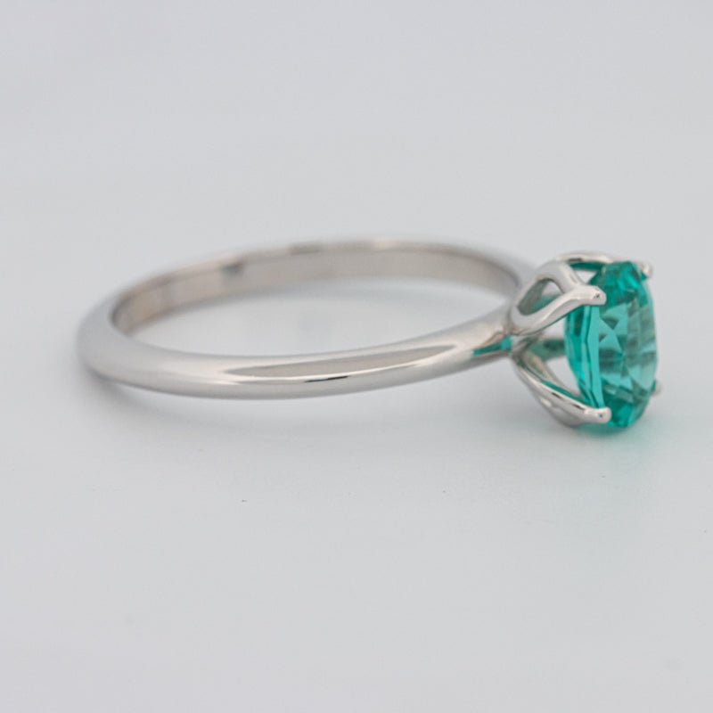 1.30 CT Oval Cut Paraiba Ring - ZIZOV DIAMONDS