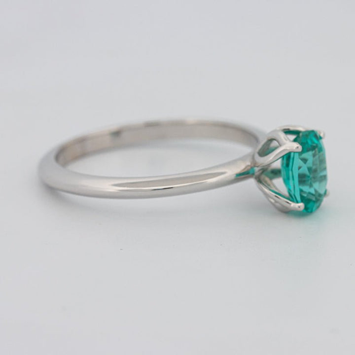 1.30 CT Oval Cut Paraiba Ring - ZIZOV DIAMONDS