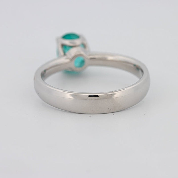 1.30 CT Oval Cut Paraiba Ring - ZIZOV DIAMONDS