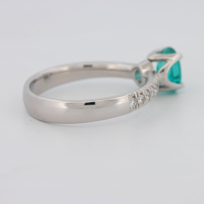 1.30 CT Oval Cut Paraiba Ring - ZIZOV DIAMONDS