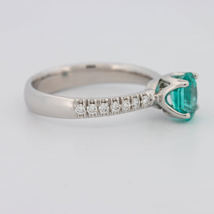 1.30 CT Oval Cut Paraiba Ring - ZIZOV DIAMONDS
