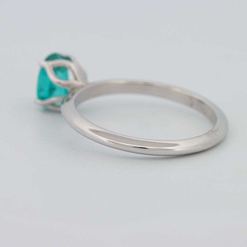 1.30 CT Oval Cut Paraiba Ring - ZIZOV DIAMONDS