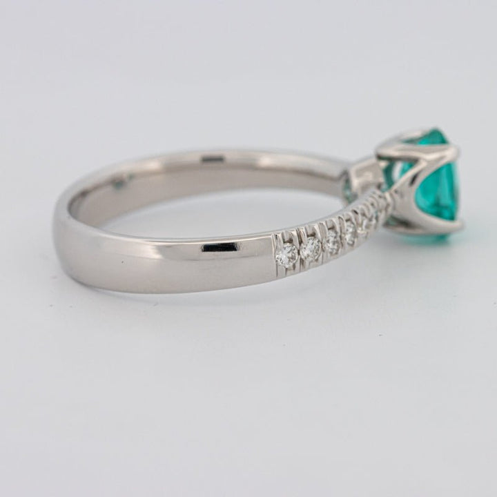 1.30 CT Oval Cut Paraiba Ring - ZIZOV DIAMONDS