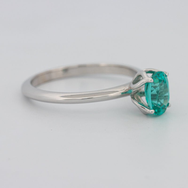1.30 CT Oval Cut Paraiba Ring - ZIZOV DIAMONDS