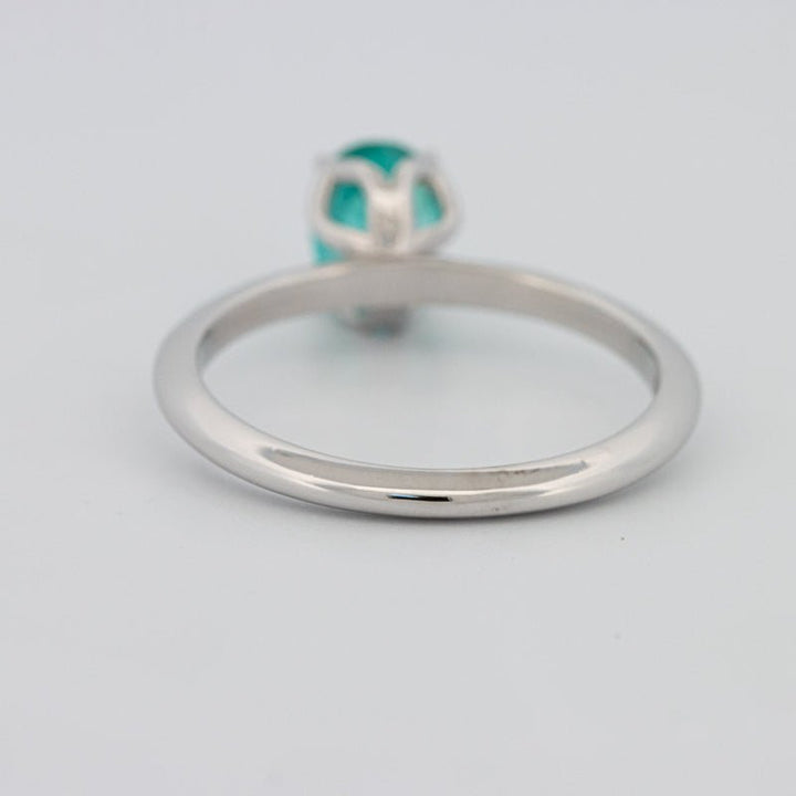 1.30 CT Oval Cut Paraiba Ring - ZIZOV DIAMONDS