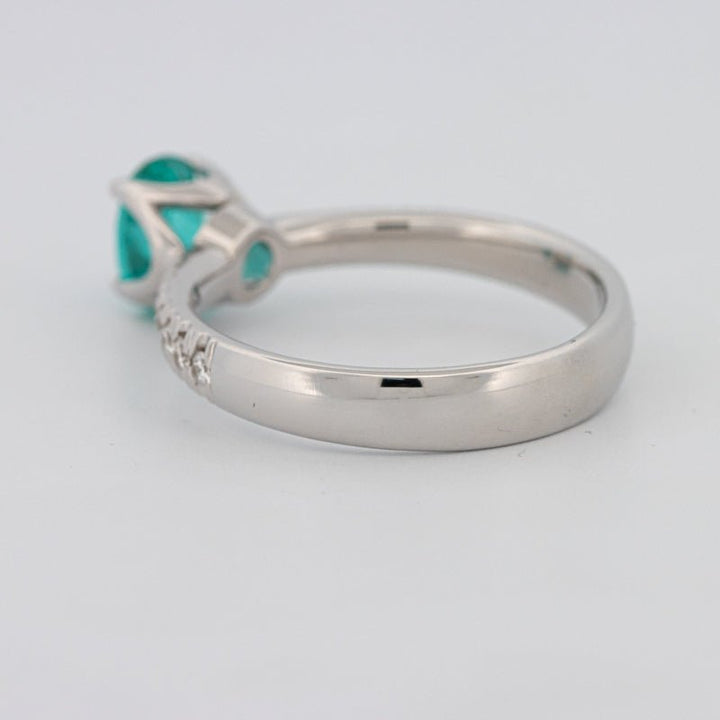 1.30 CT Oval Cut Paraiba Ring - ZIZOV DIAMONDS