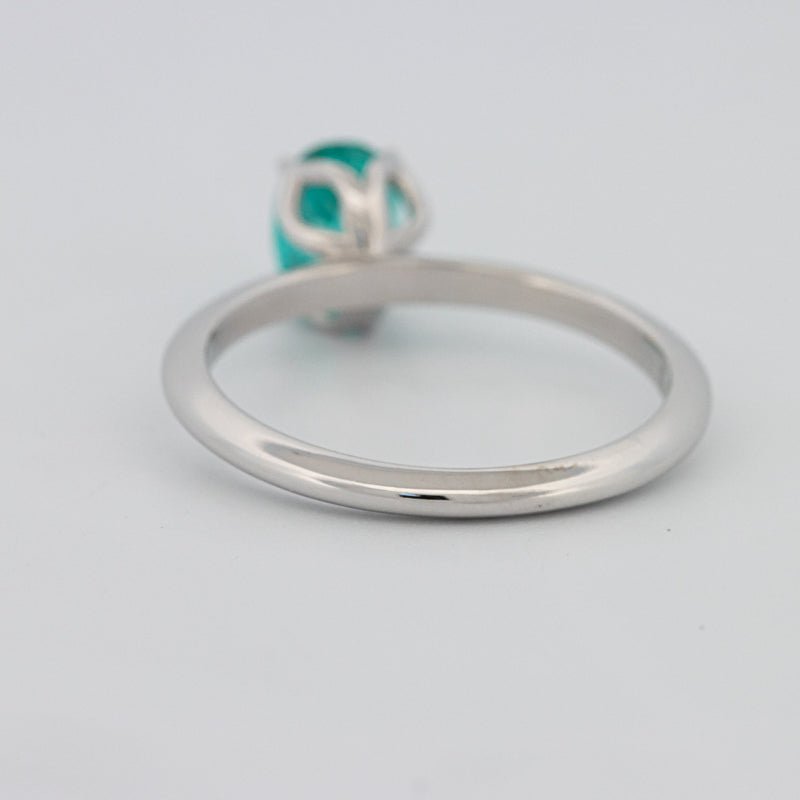 1.30 CT Oval Cut Paraiba Ring - ZIZOV DIAMONDS