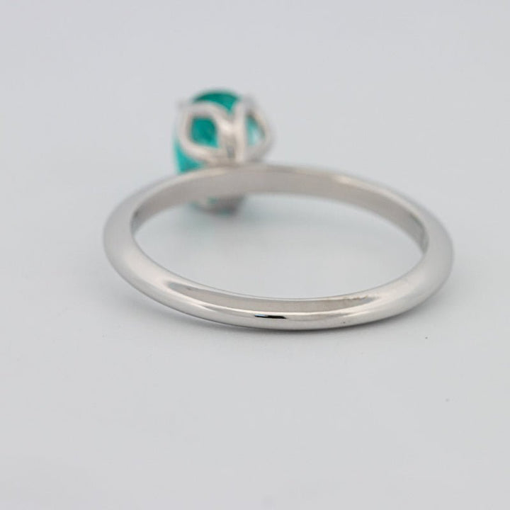 1.30 CT Oval Cut Paraiba Ring - ZIZOV DIAMONDS