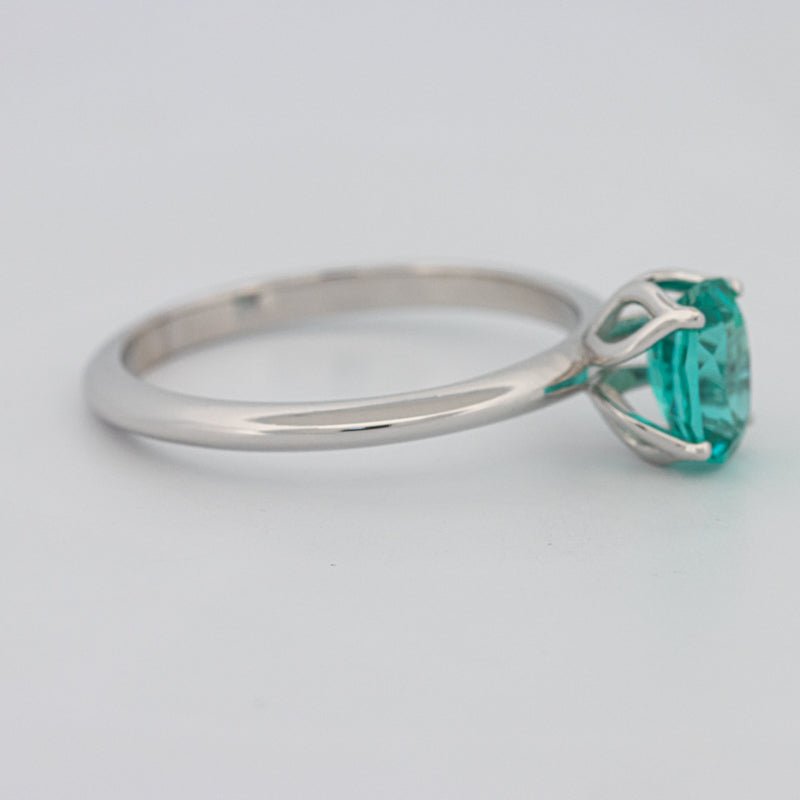1.30 CT Oval Cut Paraiba Ring - ZIZOV DIAMONDS
