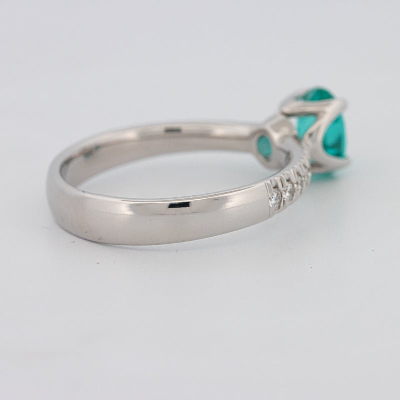 1.30 CT Oval Cut Paraiba Ring - ZIZOV DIAMONDS