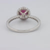 1.30 CT Oval Red Ruby Halo Ring - ZIZOV DIAMONDS