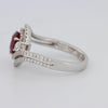 1.35 CT Pearshape Red Ruby Ring - ZIZOV DIAMONDS