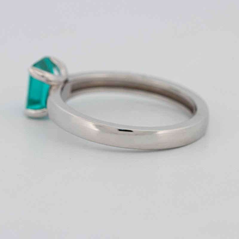 1.40 CT Emerald Cut Paraiba Ring - ZIZOV DIAMONDS