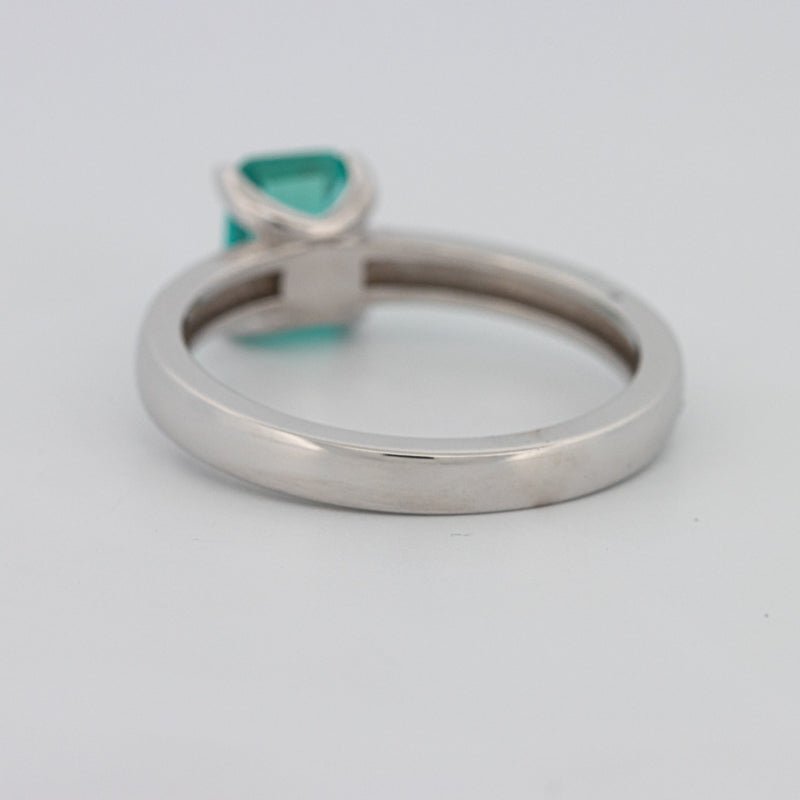 1.40 CT Emerald Cut Paraiba Ring - ZIZOV DIAMONDS