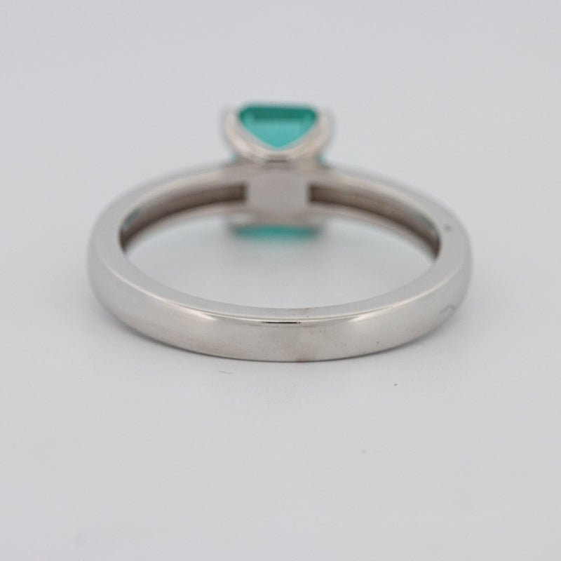 1.40 CT Emerald Cut Paraiba Ring - ZIZOV DIAMONDS