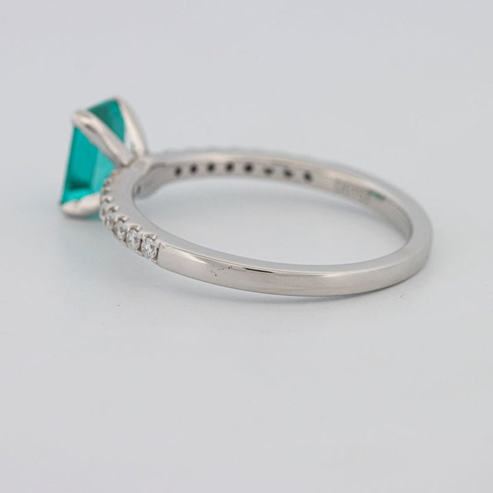 1.40 CT Emerald Cut Paraiba Ring - ZIZOV DIAMONDS