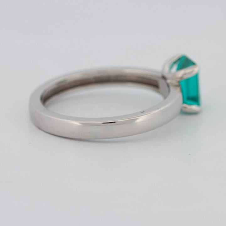 1.40 CT Emerald Cut Paraiba Ring - ZIZOV DIAMONDS
