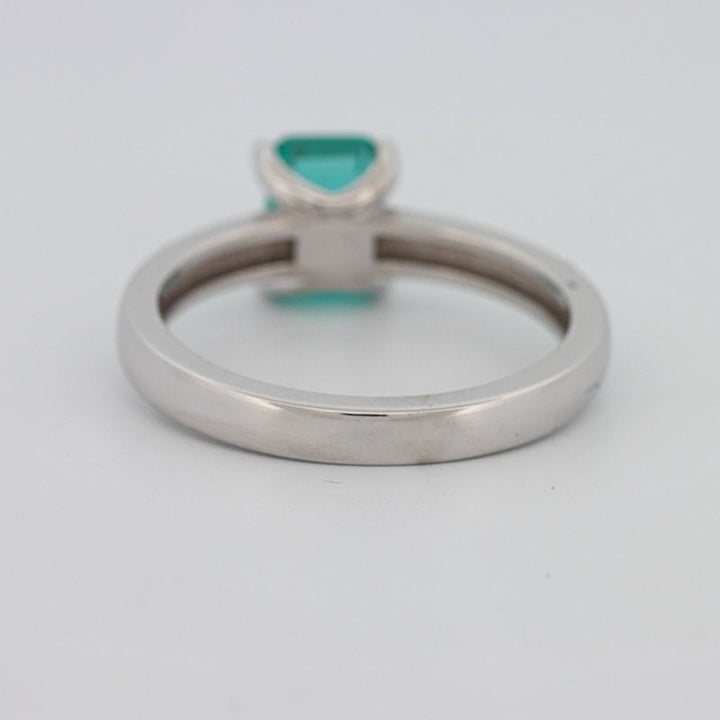 1.40 CT Emerald Cut Paraiba Ring - ZIZOV DIAMONDS