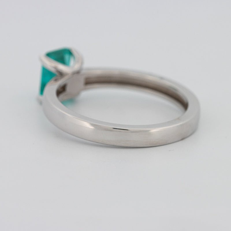 1.40 CT Emerald Cut Paraiba Ring - ZIZOV DIAMONDS