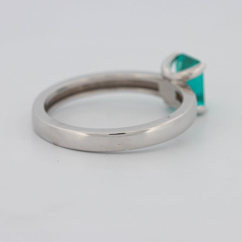 1.40 CT Emerald Cut Paraiba Ring - ZIZOV DIAMONDS