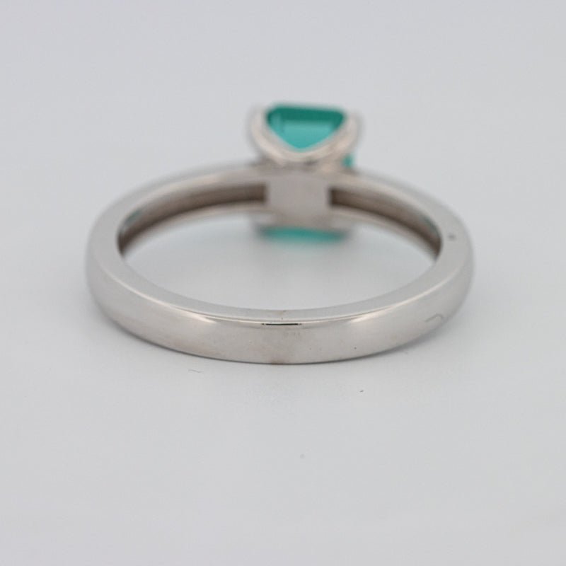 1.40 CT Emerald Cut Paraiba Ring - ZIZOV DIAMONDS