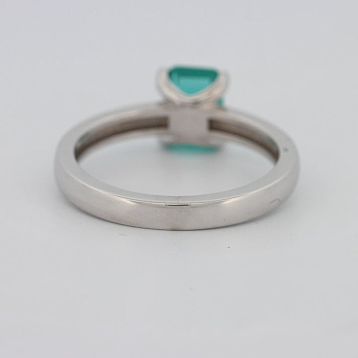 1.40 CT Emerald Cut Paraiba Ring - ZIZOV DIAMONDS