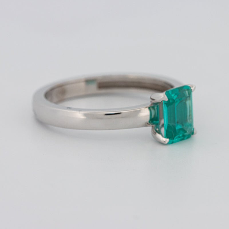 1.40 CT Emerald Cut Paraiba Ring - ZIZOV DIAMONDS
