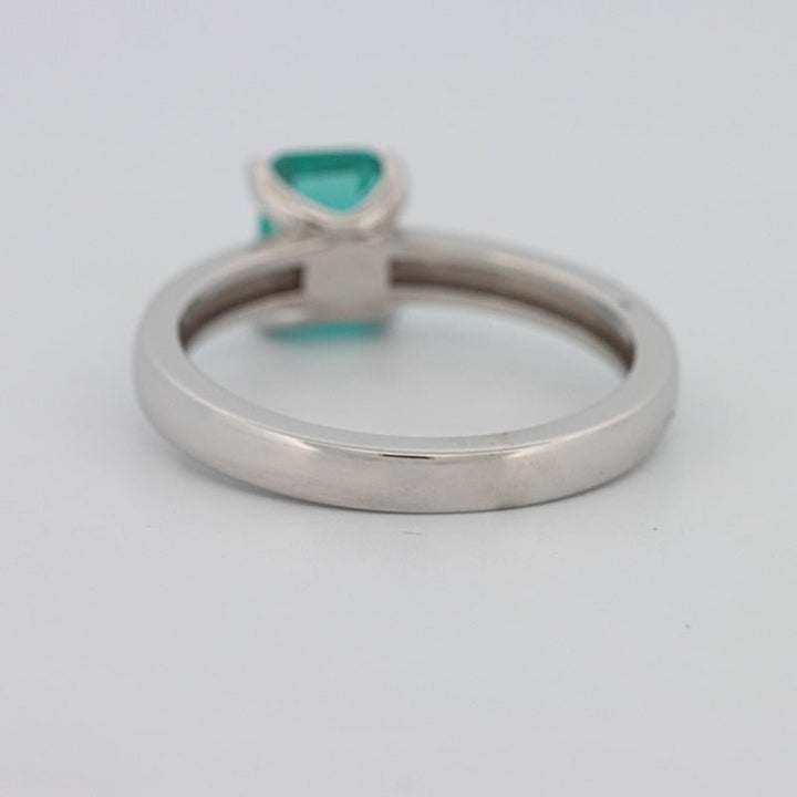 1.40 CT Emerald Cut Paraiba Ring - ZIZOV DIAMONDS