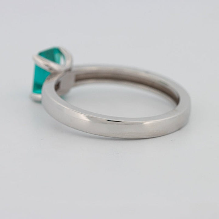 1.40 CT Emerald Cut Paraiba Ring - ZIZOV DIAMONDS