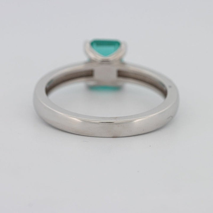 1.40 CT Emerald Cut Paraiba Ring - ZIZOV DIAMONDS