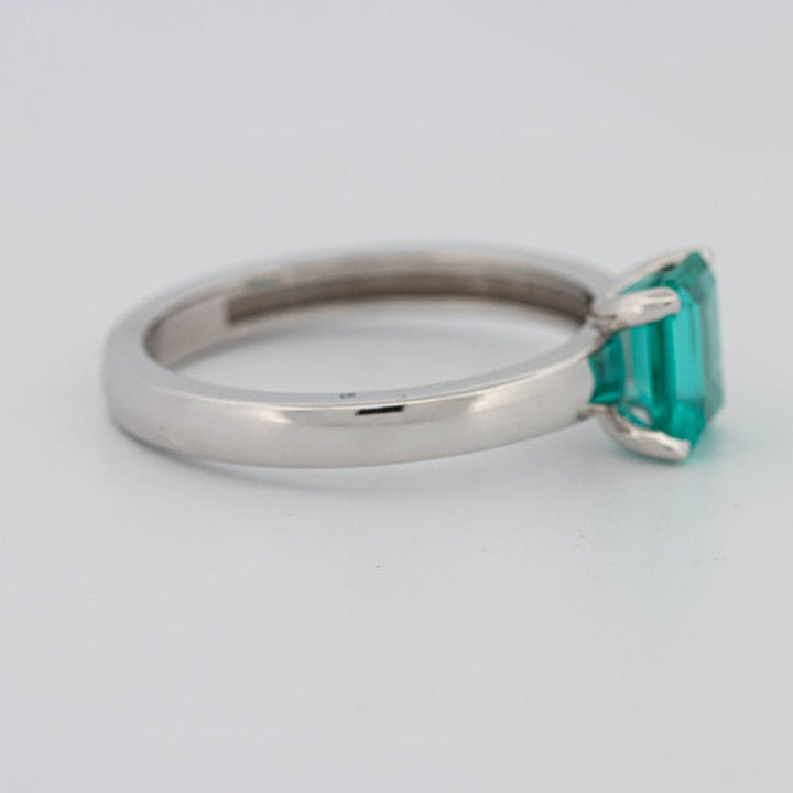1.40 CT Emerald Cut Paraiba Ring - ZIZOV DIAMONDS