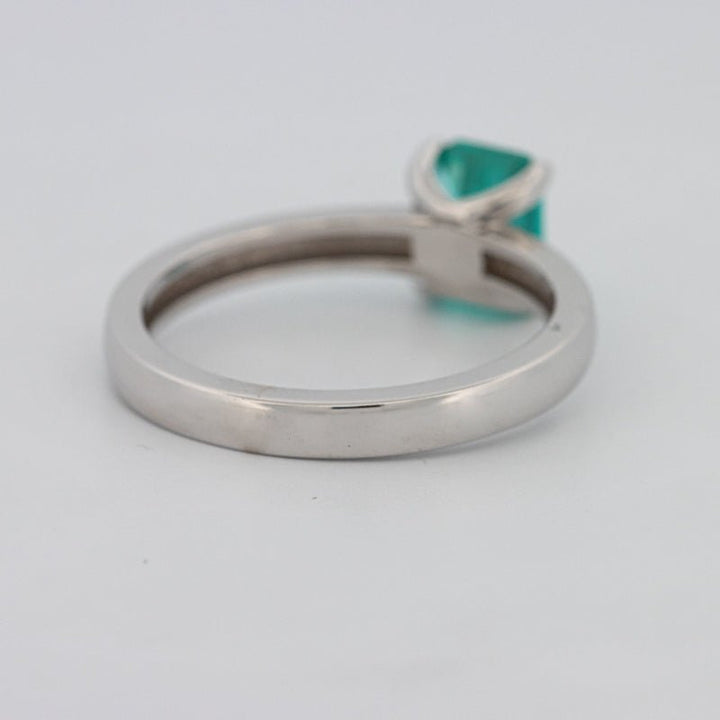 1.40 CT Emerald Cut Paraiba Ring - ZIZOV DIAMONDS