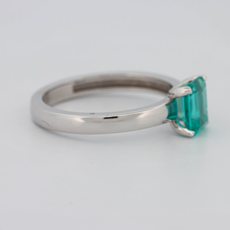 1.40 CT Emerald Cut Paraiba Ring - ZIZOV DIAMONDS
