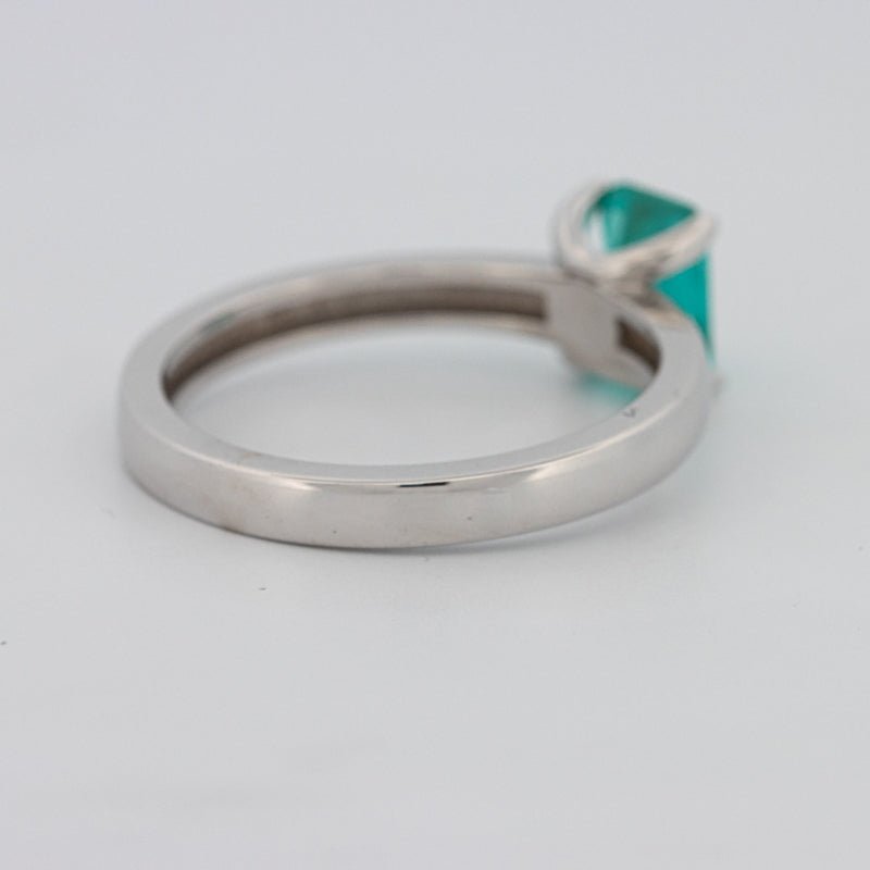 1.40 CT Emerald Cut Paraiba Ring - ZIZOV DIAMONDS