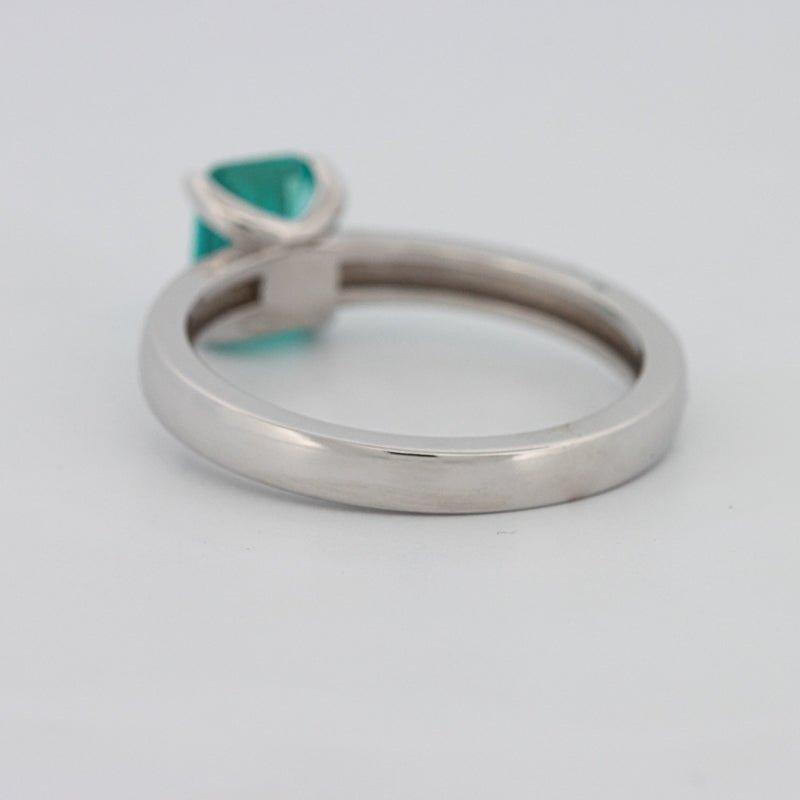 1.40 CT Emerald Cut Paraiba Ring - ZIZOV DIAMONDS