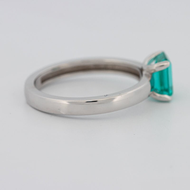 1.40 CT Emerald Cut Paraiba Ring - ZIZOV DIAMONDS