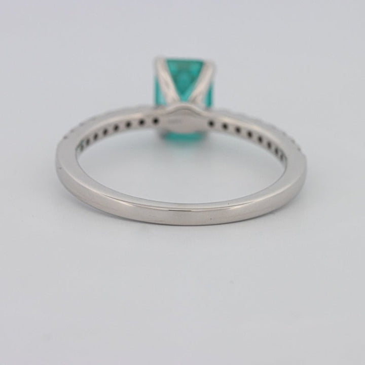 1.40 CT Emerald Cut Paraiba Ring - ZIZOV DIAMONDS